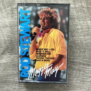 Vintage Rod Stewart Maggie May Cassette Tape 1986